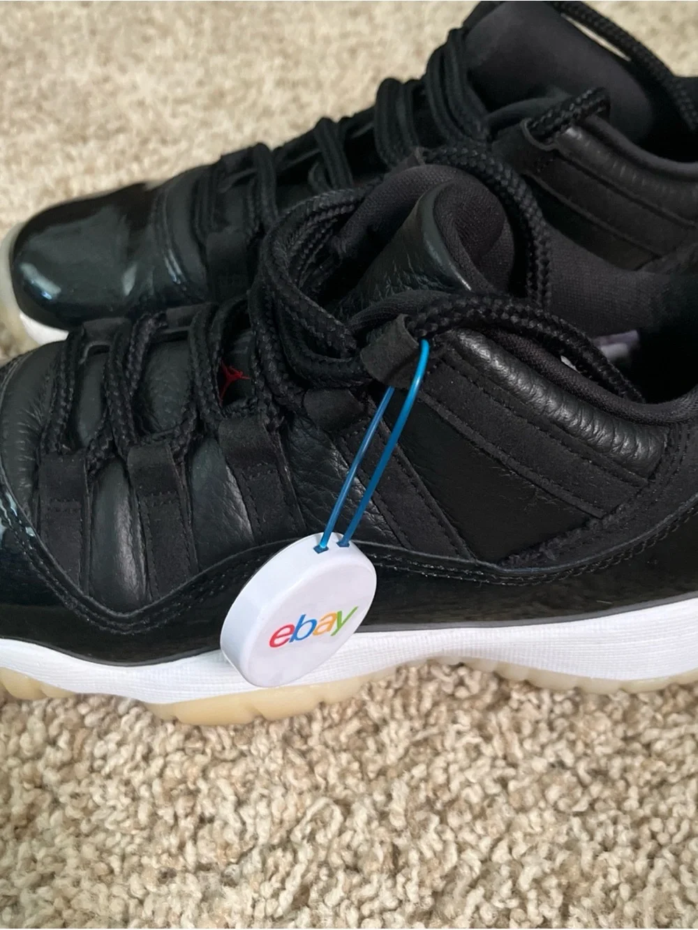 Jordan Kids Black and White Low-Top Sneakers eBay authenticated